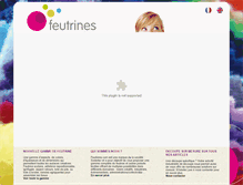 Tablet Screenshot of feutrines.com